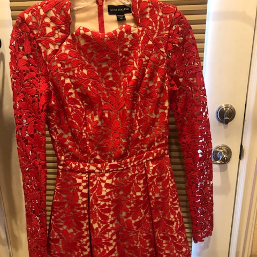 Red Lace StyleStalker Dress